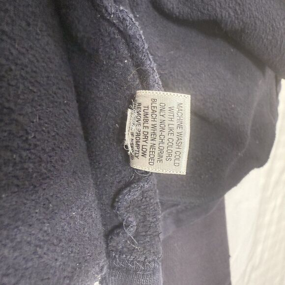 VTG Converse One Star Mens Jacket Navy Blue Full Zip Size Small Made In USA - Picture 10 of 16